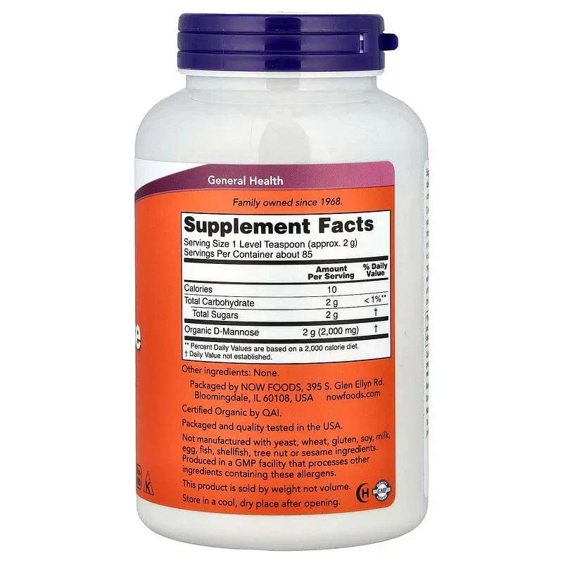 NOW Foods, D-Mannose Pure Powder
