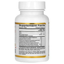 AstaCarotenoid Complex veggie softgel bottle, Supplement Facts label on back