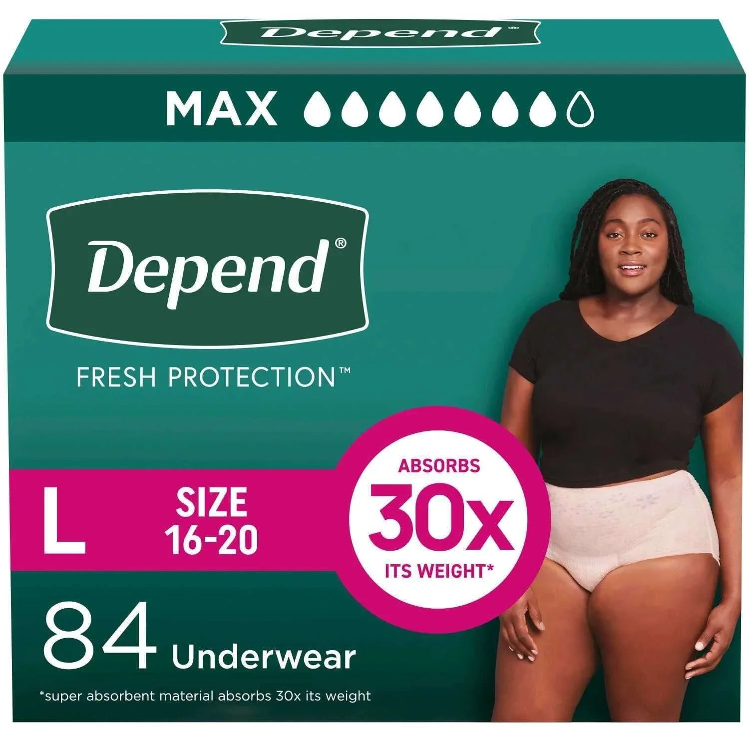 Depend Fresh Protection Incontinence Underwear for Women, Choose Your Size - USA MEGA SHOP