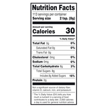 Nutrition Facts panel for light brown sugar, 30 calories per serving