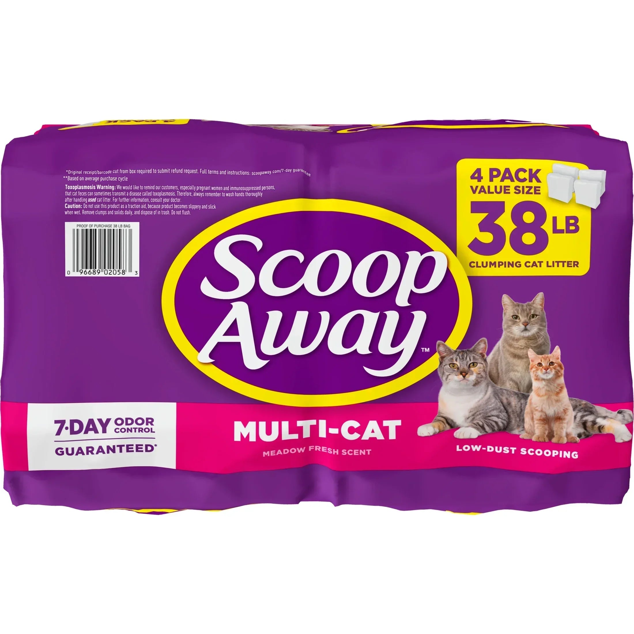Scoop Away Multi Cat Litter With Meadow Fresh Scent, 38 lb. Box - USA MEGA SHOP