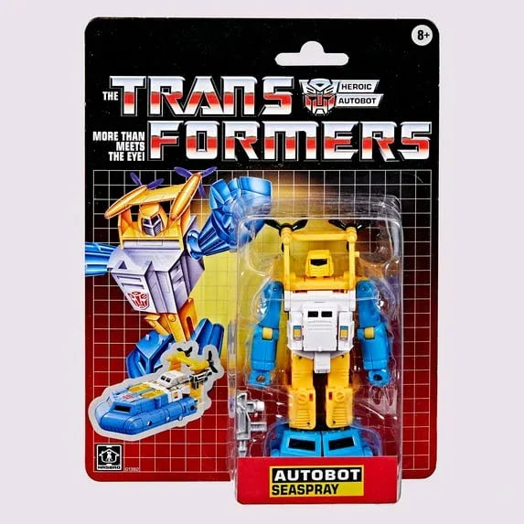 Transformers Toys Autobot Seaspray, Retro G1-Inspired 5" Action Figure, Stocking Stuffers for Kids 8 and Up - USA MEGA SHOP