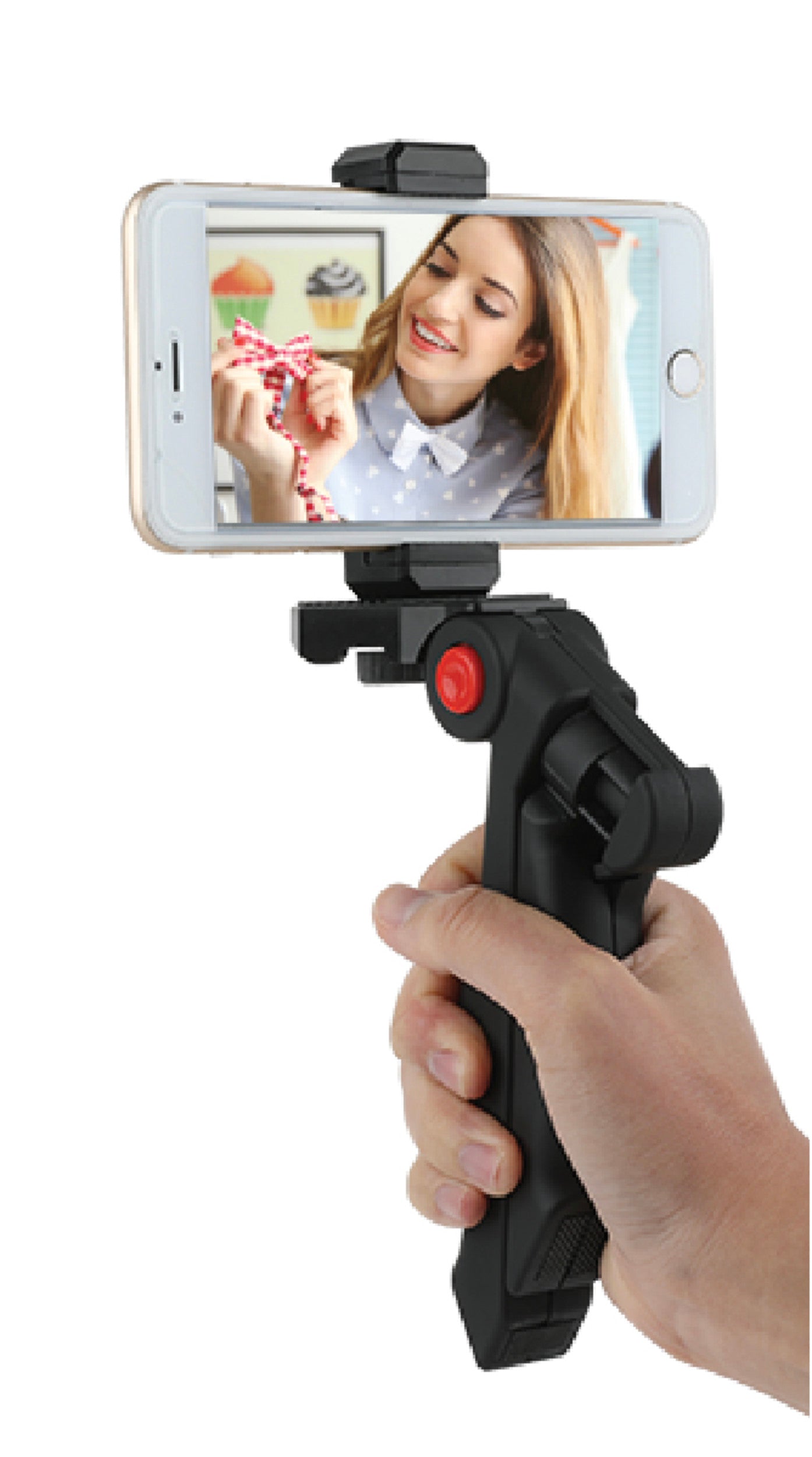 Vivitar Pistol Grip Portable Mini Tabletop Tripod for Video Vlog Stream Photography with Slip Resistant Grip