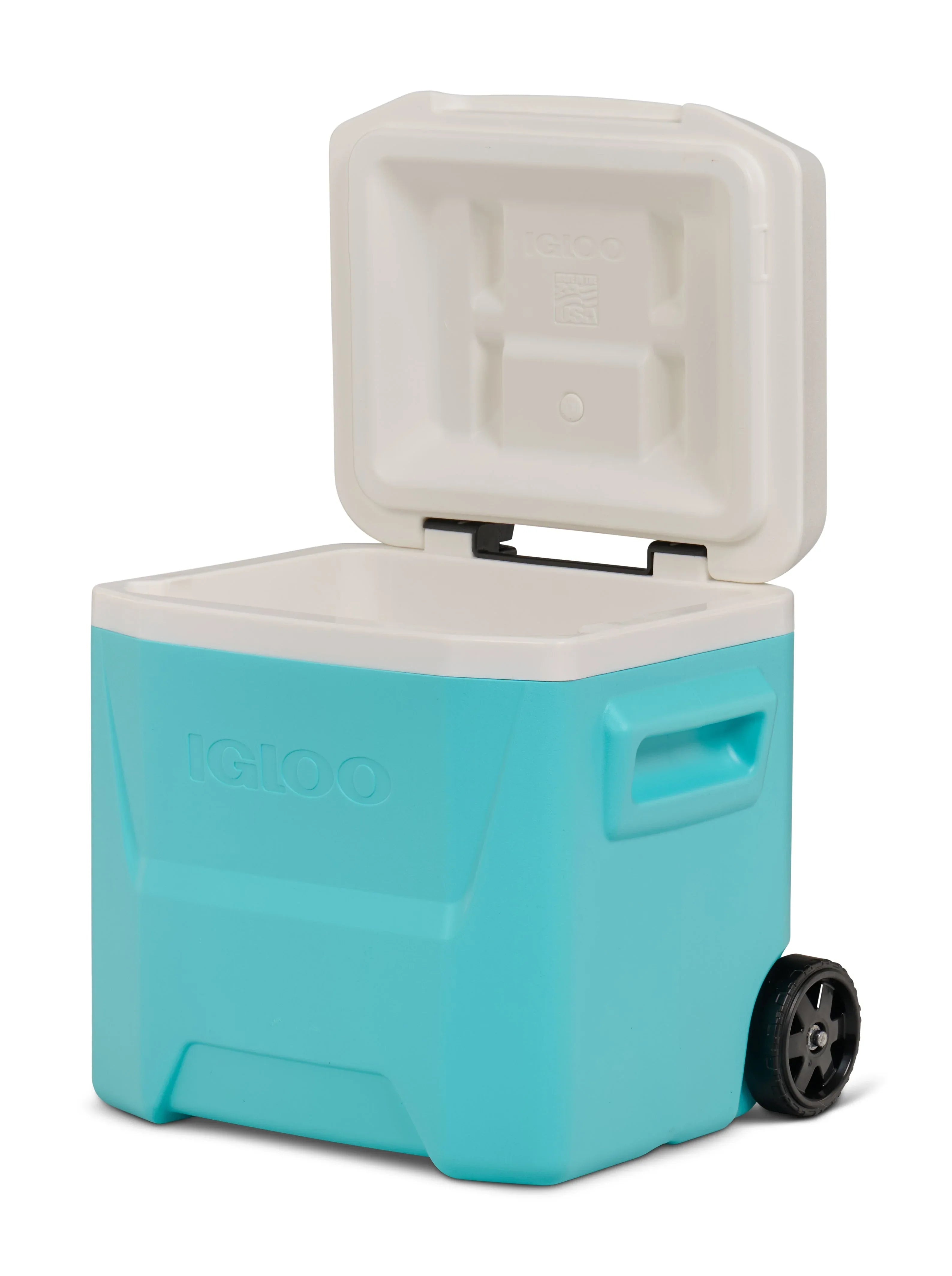 Igloo 16 QT Laguna Hard Sided Ice Chest Cooler with Wheels, Aqua Blue - USA MEGA SHOP