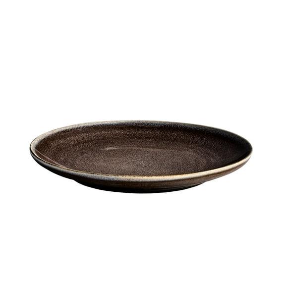 Better Homes & Gardens Brooks 12-Piece Stoneware Dinnerware Set, Gray