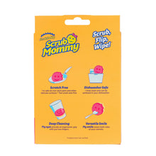 Scrub Mommy non-scratch sponge package on orange card with pink scrubber