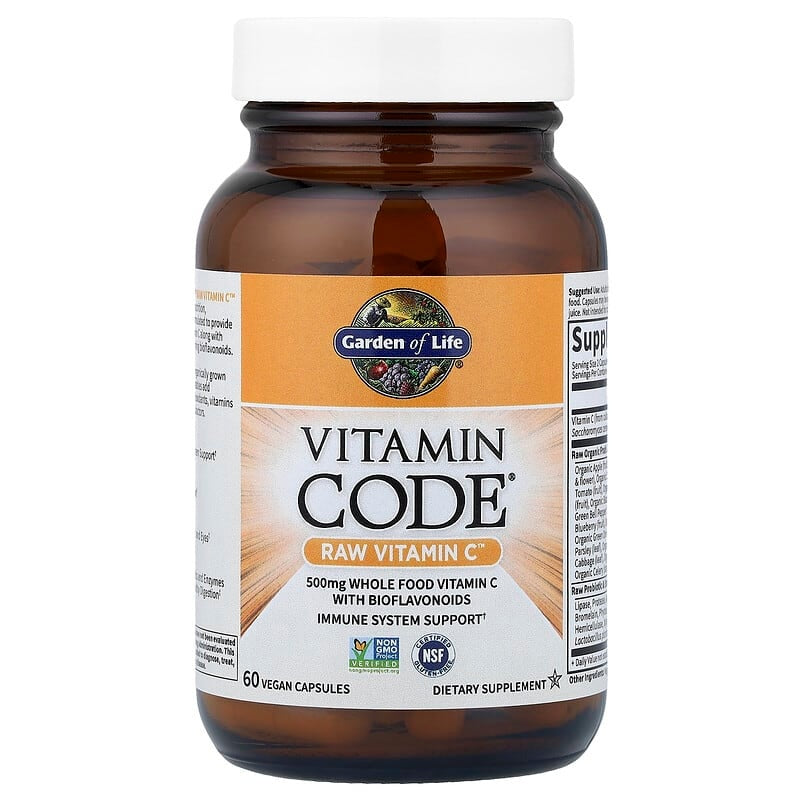 Garden of Life, Vitamin Code®, RAW Vitamin C™, Vegan Capsules