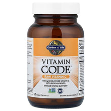 Vitamin Code RAW Vitamin C bottle with white cap, orange label, 60 vegan capsules