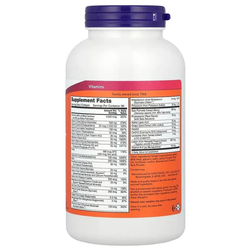 NOW Foods, ADAMâ„¢, Superior Men's Multi - USA MEGA SHOP