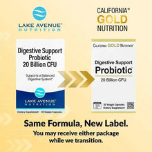 California Gold Nutrition digestive support probiotic package with front label
