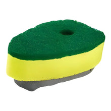 Green and yellow Scotch-Brite heavy duty dishwand refill pad sponge
