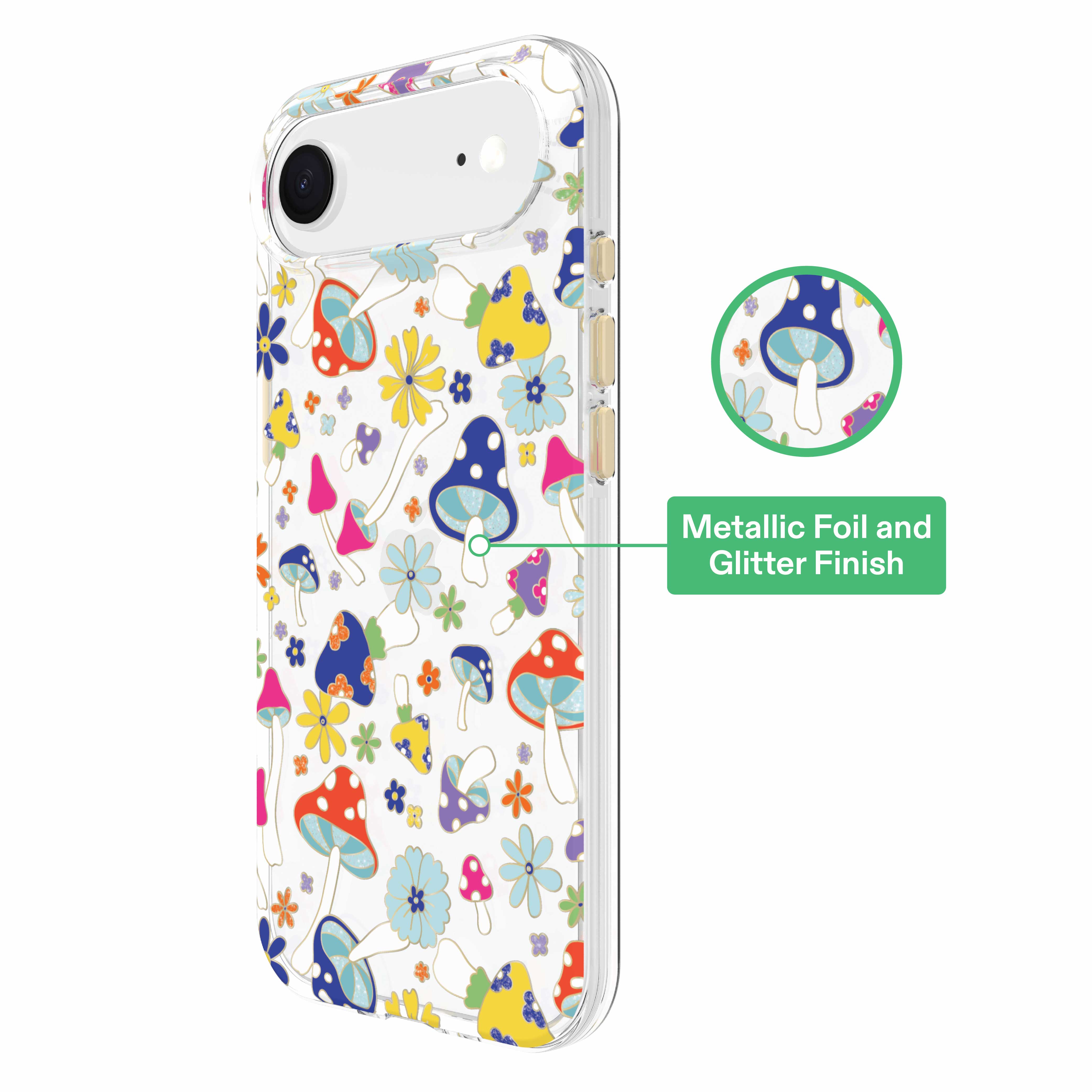 onn Phone Case for iPhone Air - Multicolor Mushroom