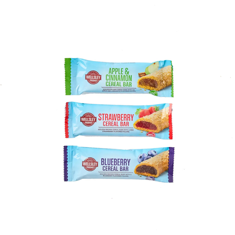 Wellsley Farms Fruit & Grain Cereal Bars Variety Pack, 48 ct. - USA MEGA SHOP