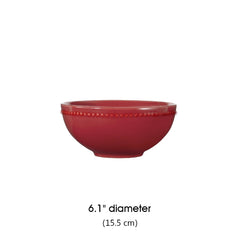Mainstays Brynn 12-Piece Stoneware Dinnerware Set Red