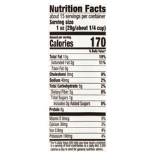 Nutrition Facts panel for mixed nuts, serving size 1 oz (28 g)