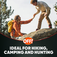 OFF! insect repellent protection banner for ticks, mosquitoes, and hiking