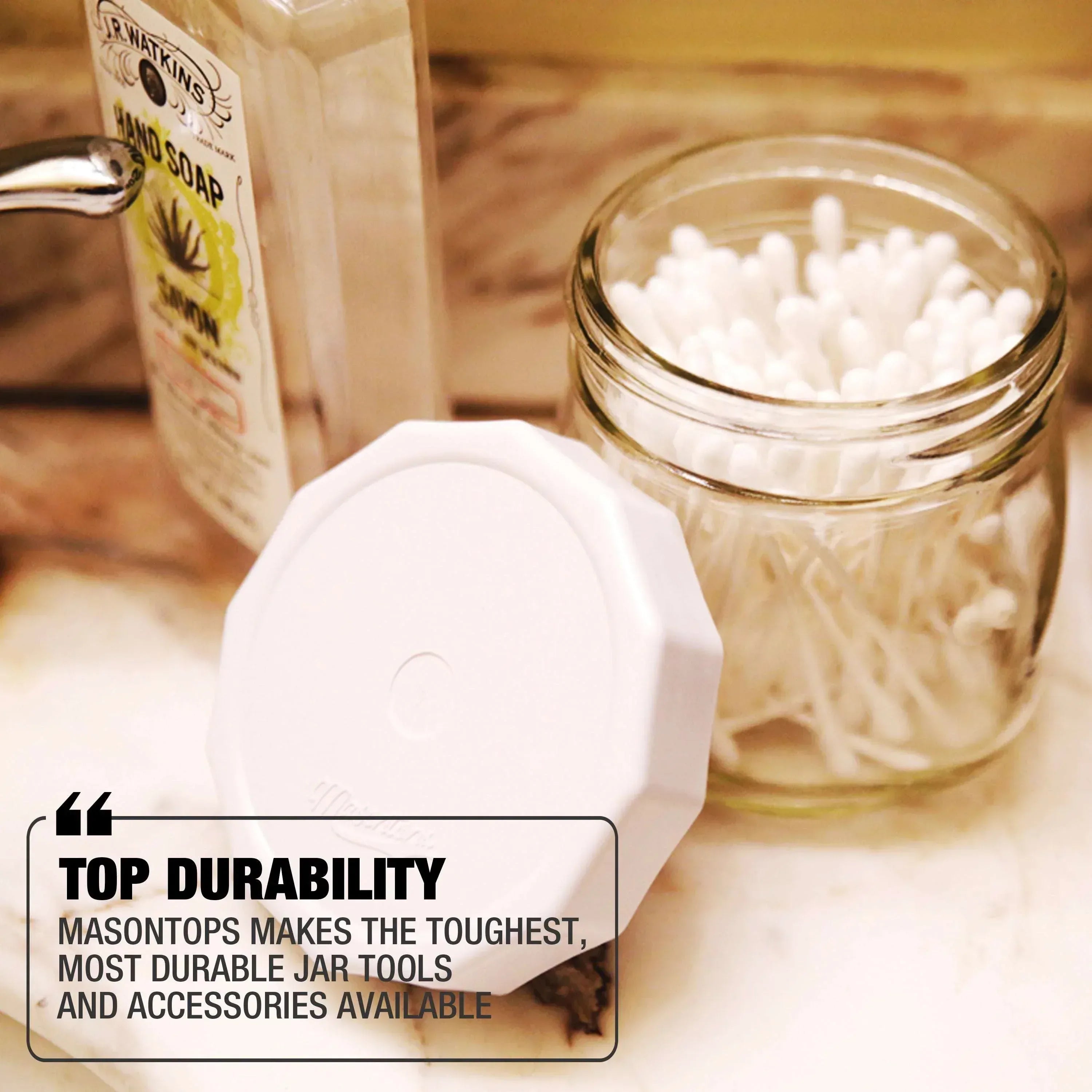 Masontops Wide-Mouth Tough Top Canning Jar Lid (4-Count)