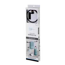 Mainstays 4-Piece Square Bathroom Hardware Set with 24-inch Towel Bar Matte Black Finish
