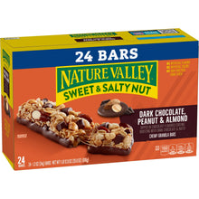 Nature Valley Sweet & Salty Nut 24-count chewy granola bars, dark chocolate peanut & almond