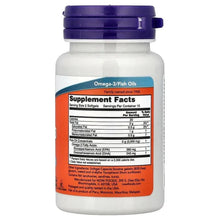 Omega-3 fish oil bottle back label with Supplement Facts panel
