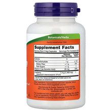 Supplement bottle back label with ingredient table and serving directions, purple cap