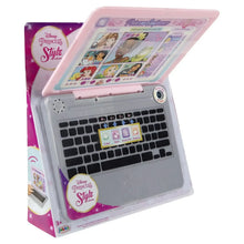 Boxed Princess Style pretend laptop with Princess-themed screen and black keys