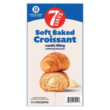 7Days Soft Baked Croissant, Vanilla Filling, 2.65 oz, 12-count