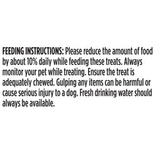 Milk-Bone brushing chews feeding instructions text panel