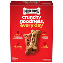 Milk-Bone crunchy goodness dog biscuit box with bone-shaped treats graphic