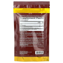 Lion's Mane certified organic powder Supplement Facts information panel on pouch