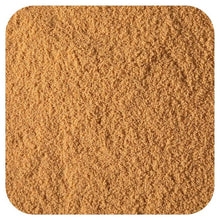 Light brown kombucha powder with fine granules texture