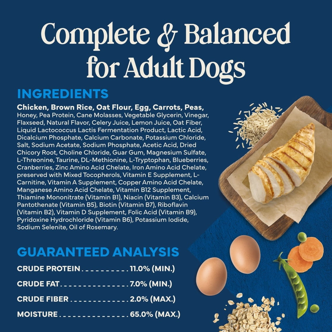 Blue Buffalo Love Made Fresh Dog Food, Refrigerated, Chicken Recipe, 5lb Roll