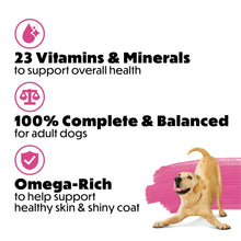 Purina Beneful Originals 23 vitamins icons and omega-rich coat support badge