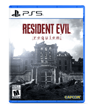 PS5 game case cover for Resident Evil Requiem, with PlayStation 5 logo and CAPCOM.
