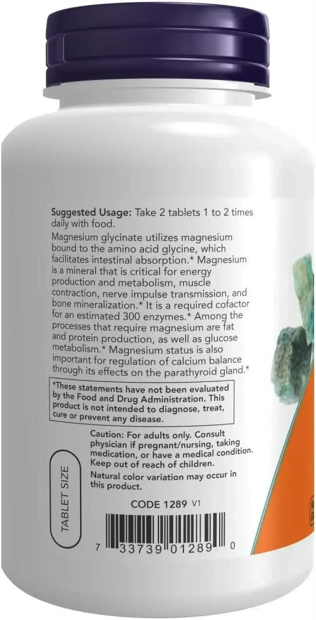 NOW Foods, Magnesium Glycinate, 180 Tablets (100 mg per Tablet)