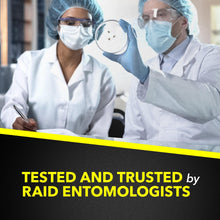 Raid multi-insect insect killer spray can with “Tested and trusted” banner