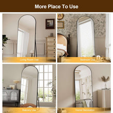 Arched full-length mirror styled for living room, bedroom, balcony, and decor