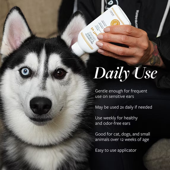Veterinary Formula Clinical Care Ear Therapy for Dogs and Cats - Soothing Ear Cleaner, 4 oz