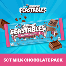 Milk chocolate 5-count pack with wrapped bars and chocolate pieces