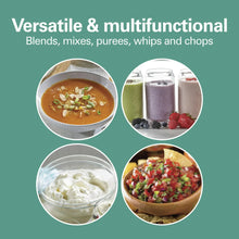 Immersion blender for blending, mixing, pureeing, whipping, and chopping ingredients