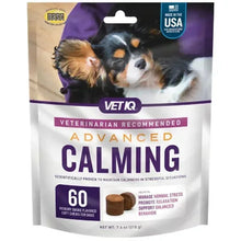 Dog calming soft chews pouch with pet image, Advanced Calming, 60-count