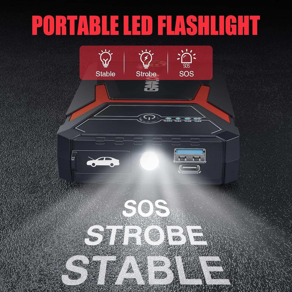 GOOLOO Car Jump Starter,1500A Peak 12V Battery Jump Box with Quick Charge Out(Up to 6.0L Gas and 4.0L Diesel Engines),GE1500 Portable Battery Booster Pack Power Bank Car Starter - USA MEGA SHOP