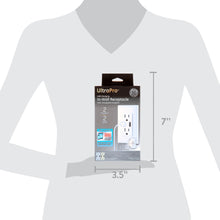 UltraPro in-wall receptacle box with two outlets and two USB charging ports