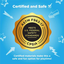 ASTM F963-17 safety certification badge for kids play doctor kit