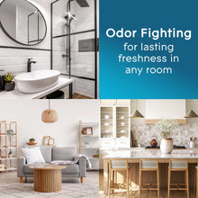 Air freshener spray for odor fighting in rooms, soft mist technology claim