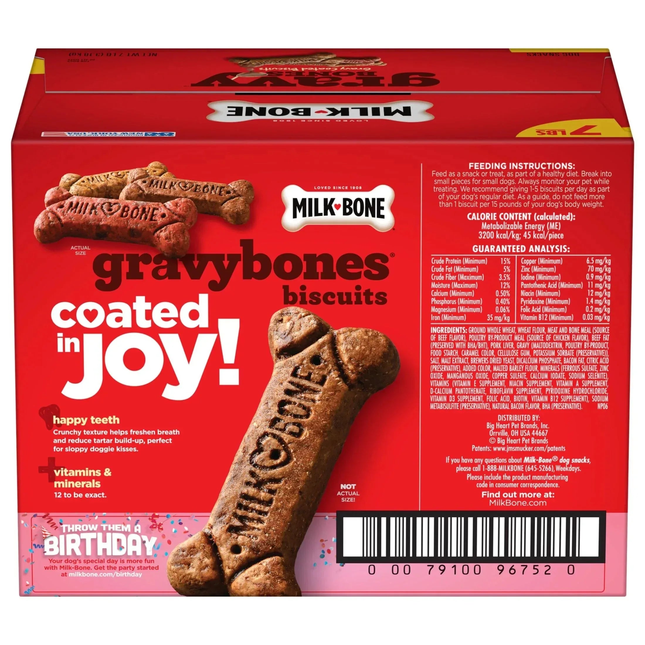 Milk Bone GravyBones Dog Biscuits, Small Dog Treats, 7 lb. - USA MEGA SHOP