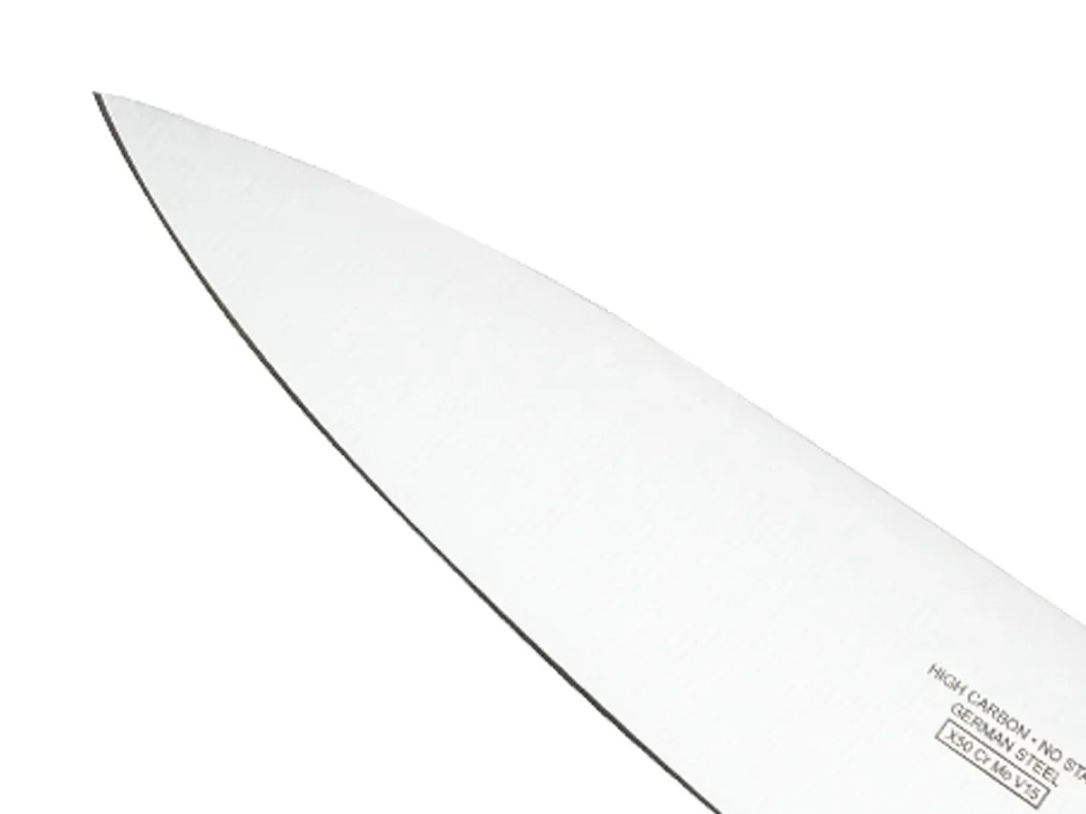 Mercer Culinary Genesis 8" Steel Short Bolster Chef's Knife, Black - USA MEGA SHOP