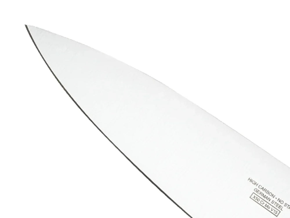 Mercer Culinary Genesis 8" Steel Short Bolster Chef's Knife, Black - USA MEGA SHOP