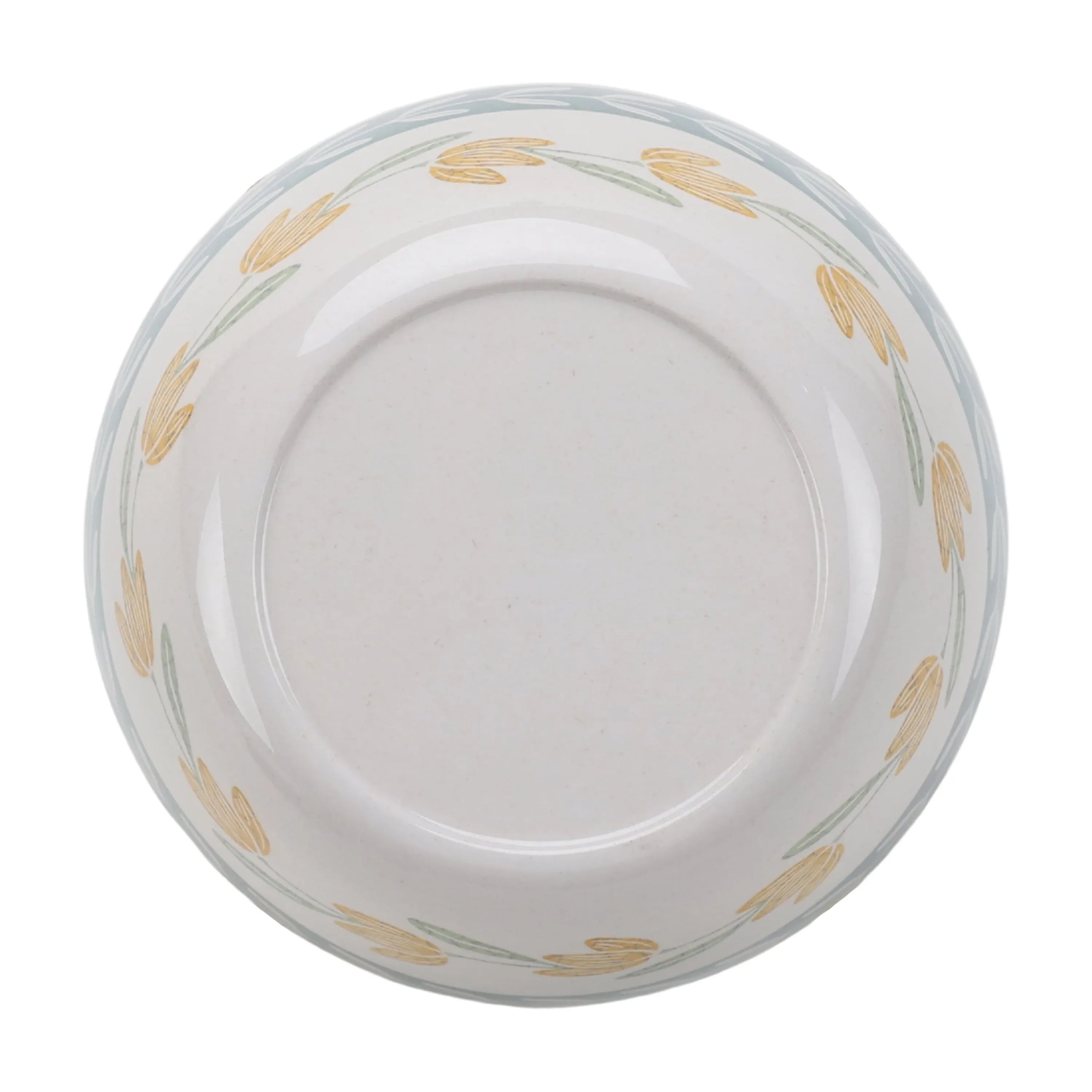 Better Homes and Gardens Bamboo Melamine Floral Salad Bowl with Acacia Lid and Utensil Set