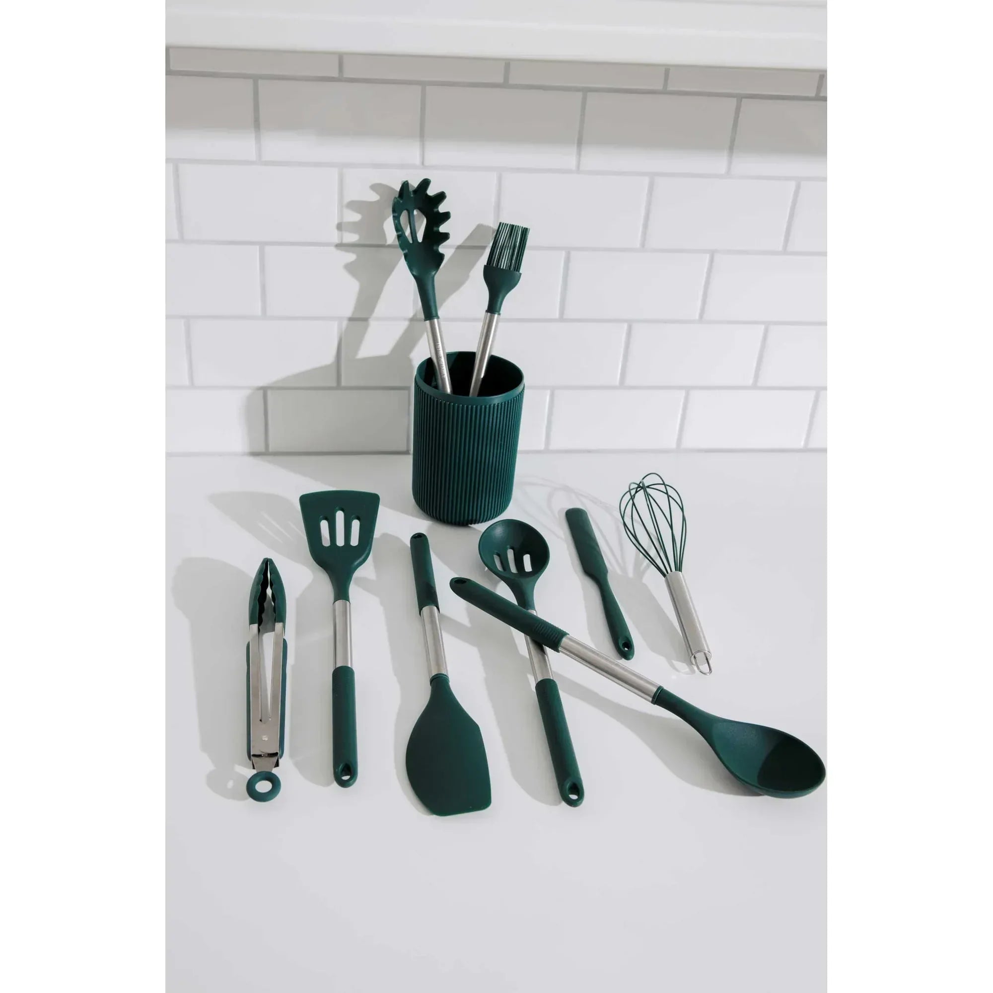 Thyme & Table 10-Piece Silicone Gadget Set - Black